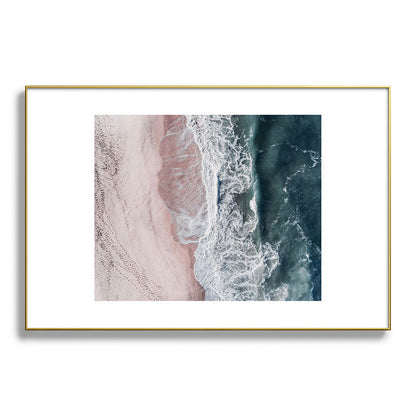 Crashing waves - Aerial Beach Ocean Sea Photography by Ingrid Beddoes Framed Art Print Gallery Image 94