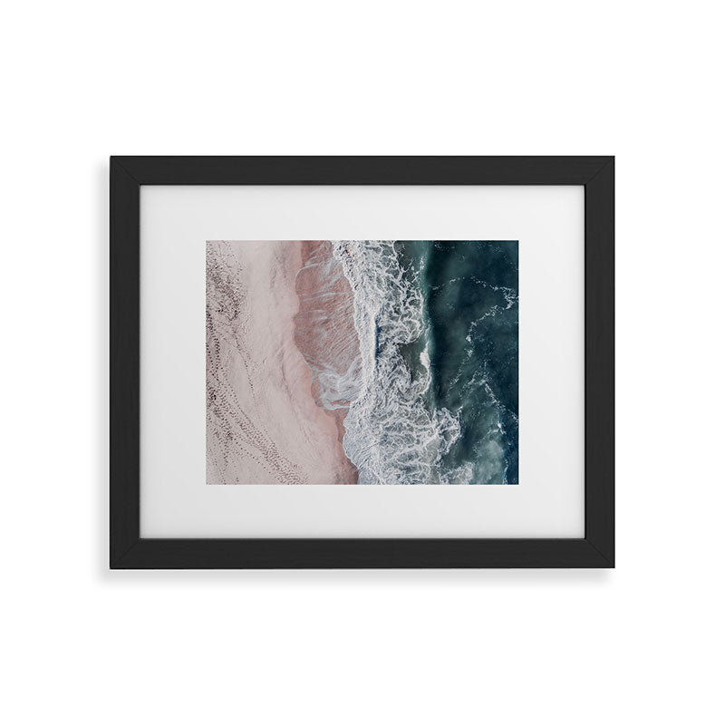 Crashing waves - Aerial Beach Ocean Sea Photography by Ingrid Beddoes Framed Art Print Gallery Image 34