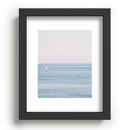 Ocean - Sail boat in calm sea - travel photography Framed Art Print Gallery Image 57
