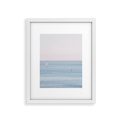 Ocean - Sail boat in calm sea - travel photography Framed Art Print Gallery Image 22
