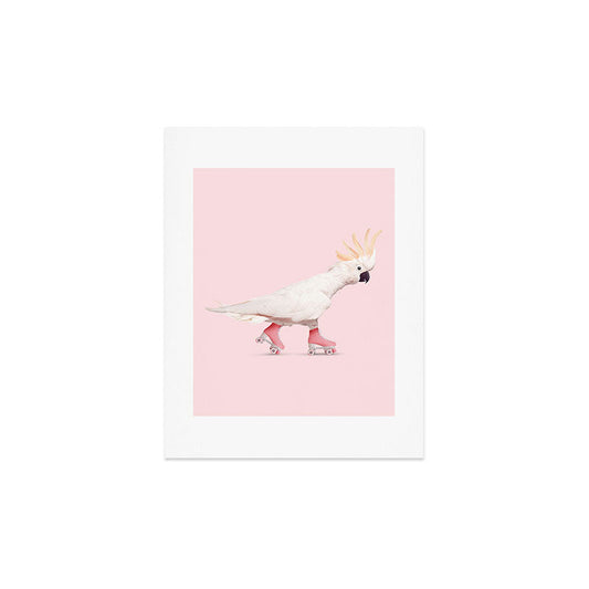 ROLLERSKATING COCKATOO Art Print Gallery Image 2