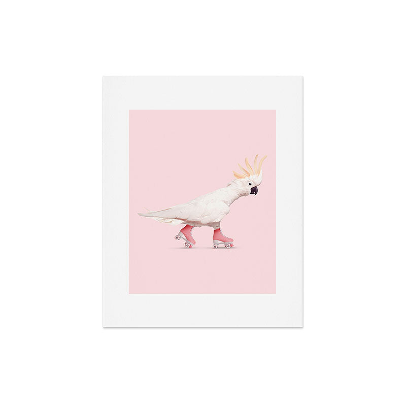 ROLLERSKATING COCKATOO Art Print Gallery Image 5
