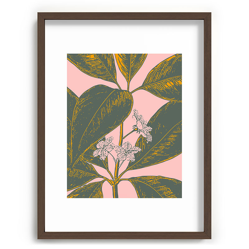 Modern Botanical Banana Leaf Framed Art Print Gallery Image 91