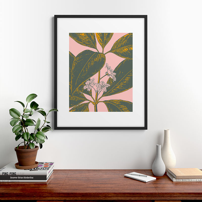 Modern Botanical Banana Leaf Framed Art Print Gallery Image 9