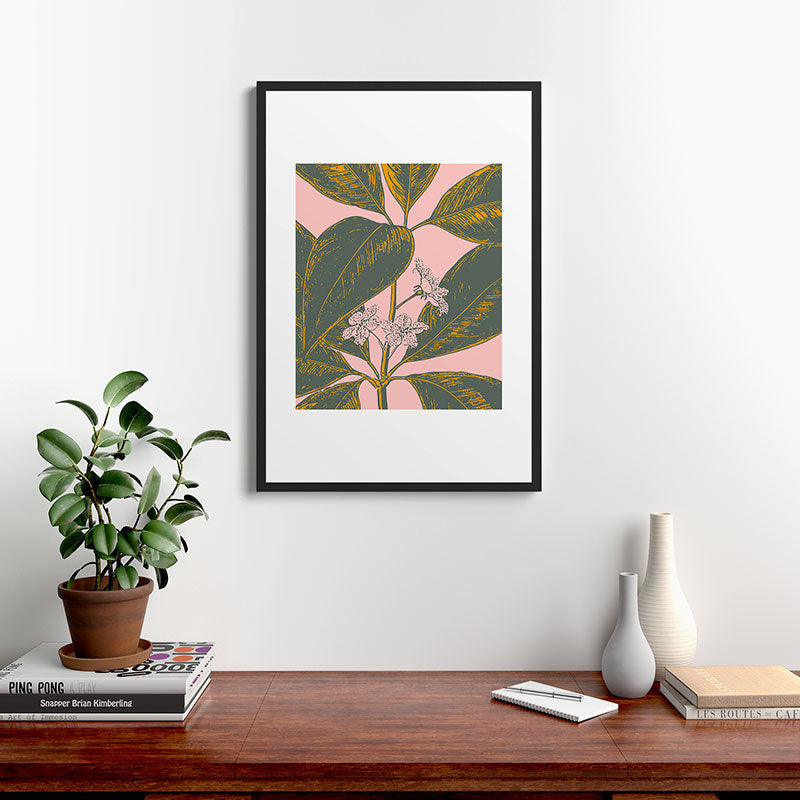 Modern Botanical Banana Leaf Framed Art Print Gallery Image 8