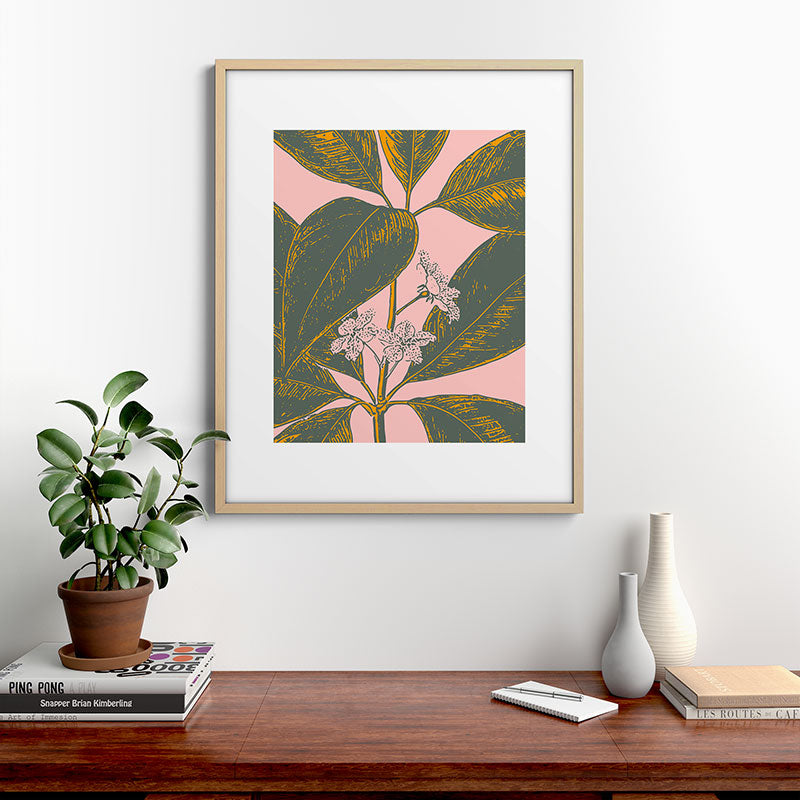 Modern Botanical Banana Leaf Framed Art Print Gallery Image 29