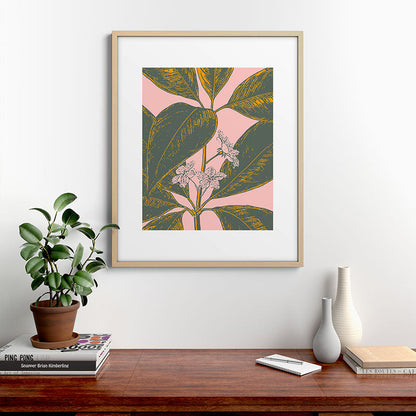 Modern Botanical Banana Leaf Framed Art Print Gallery Image 29