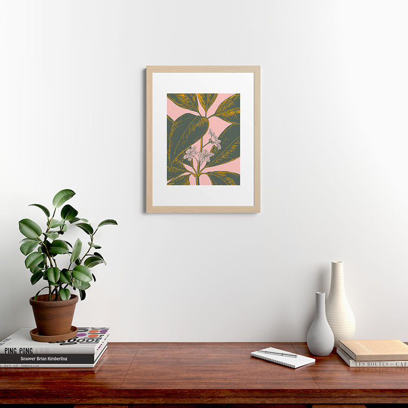 Modern Botanical Banana Leaf Framed Art Print Gallery Image 64