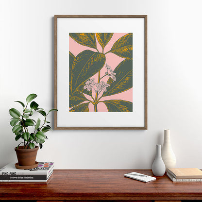 Modern Botanical Banana Leaf Framed Art Print Gallery Image 19
