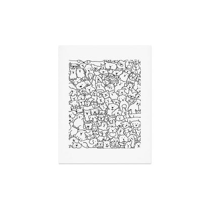 Dog Doodle Art Art Print Gallery Image 4