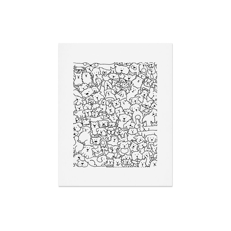 Dog Doodle Art Art Print Gallery Image 7