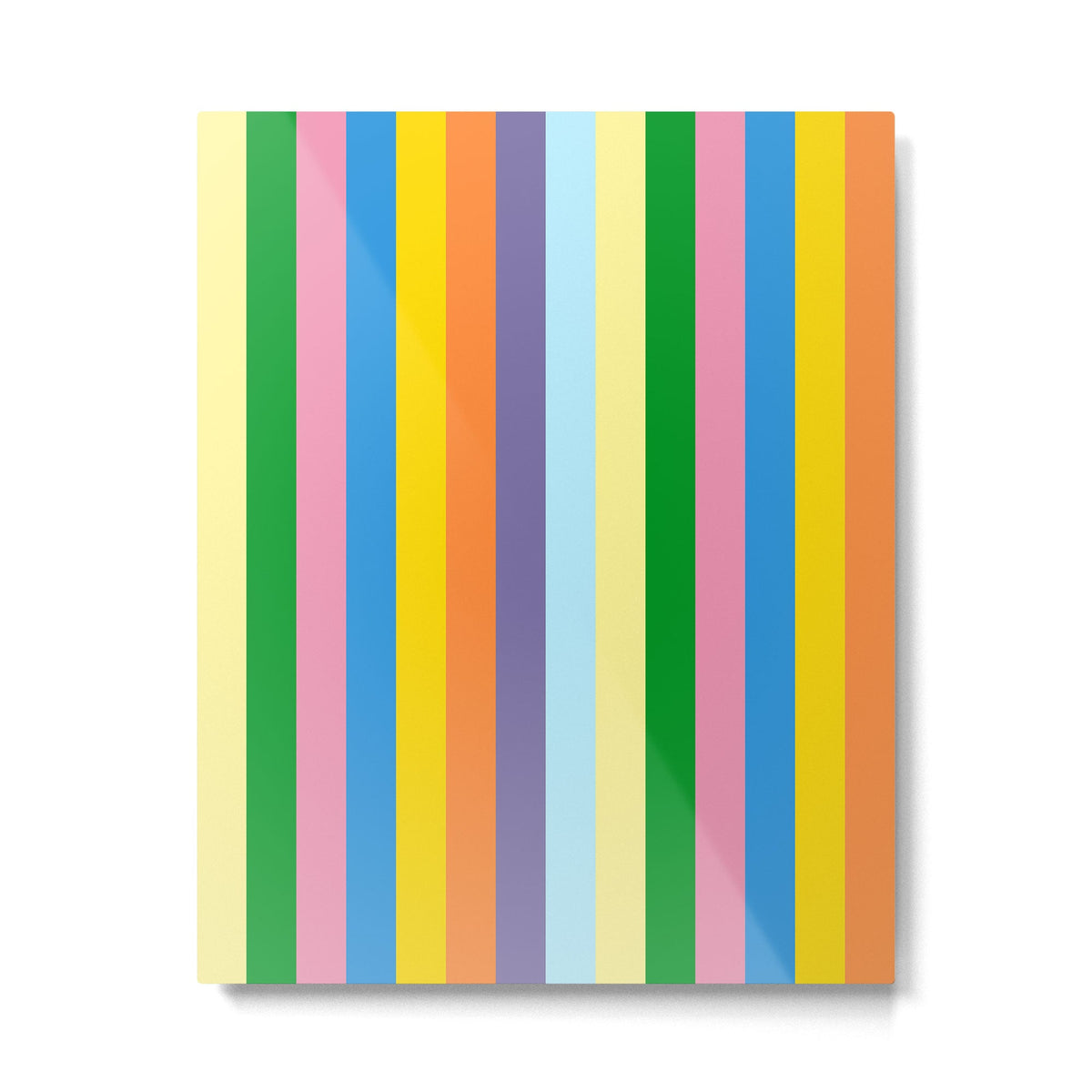 Fun Stripes Colorful Vertical Pattern Metal Print Gallery Image 3