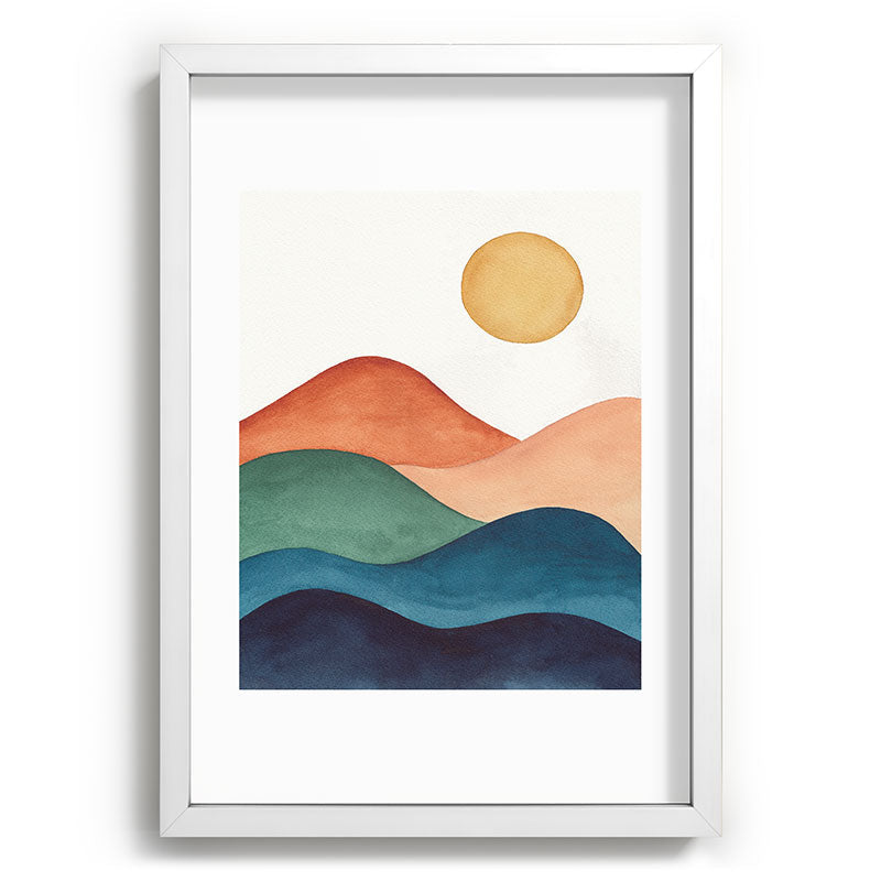 Colorful Abstract Mountains Framed Art Print Gallery Image 105