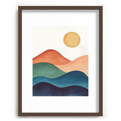 Colorful Abstract Mountains Framed Art Print Gallery Image 92