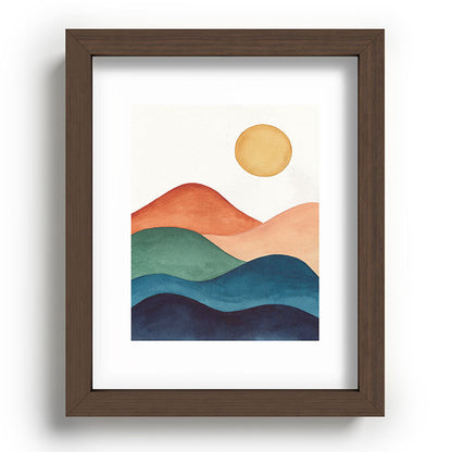 Colorful Abstract Mountains Framed Art Print Gallery Image 86