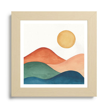 Colorful Abstract Mountains Framed Art Print Gallery Image 68