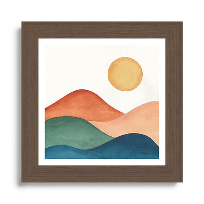Colorful Abstract Mountains Framed Art Print Gallery Image 57
