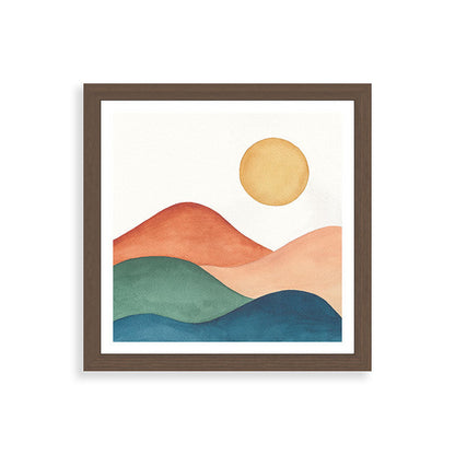 Colorful Abstract Mountains Framed Art Print Gallery Image 60