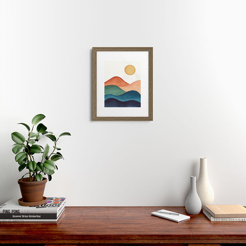Colorful Abstract Mountains Framed Art Print Gallery Image 53