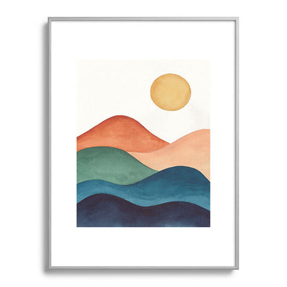 Colorful Abstract Mountains Framed Art Print Gallery Image 135