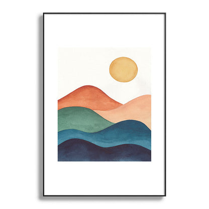 Colorful Abstract Mountains Framed Art Print Gallery Image 119