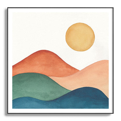 Colorful Abstract Mountains Framed Art Print Gallery Image 130