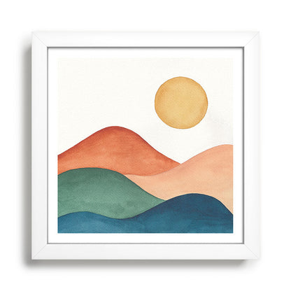 Colorful Abstract Mountains Framed Art Print Gallery Image 35