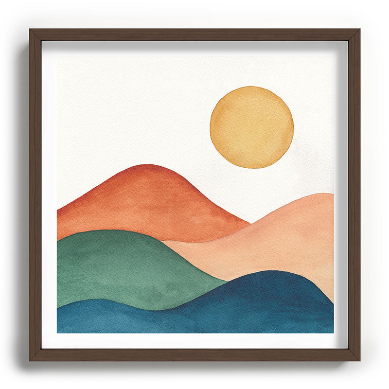 Colorful Abstract Mountains Framed Art Print Gallery Image 101