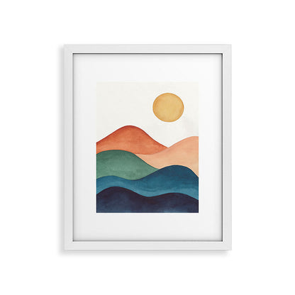 Colorful Abstract Mountains Framed Art Print Gallery Image 31