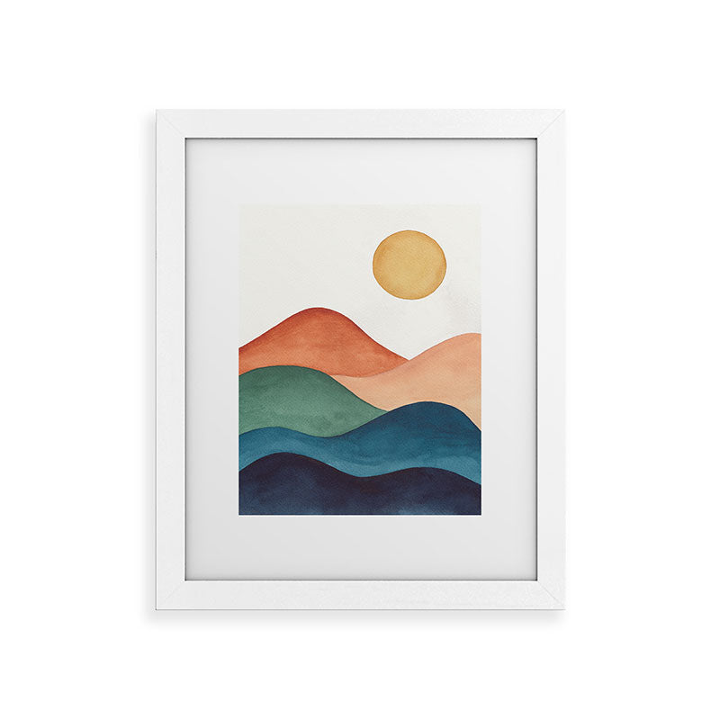 Colorful Abstract Mountains Framed Art Print Gallery Image 74