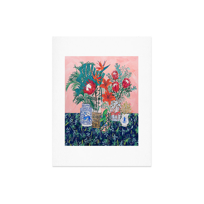 The Domesticated Jungle - Floral Still Life Art Print Gallery Image 4