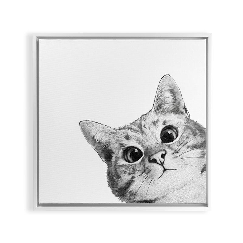sneaky cat Framed Canvas Print Gallery Image 29
