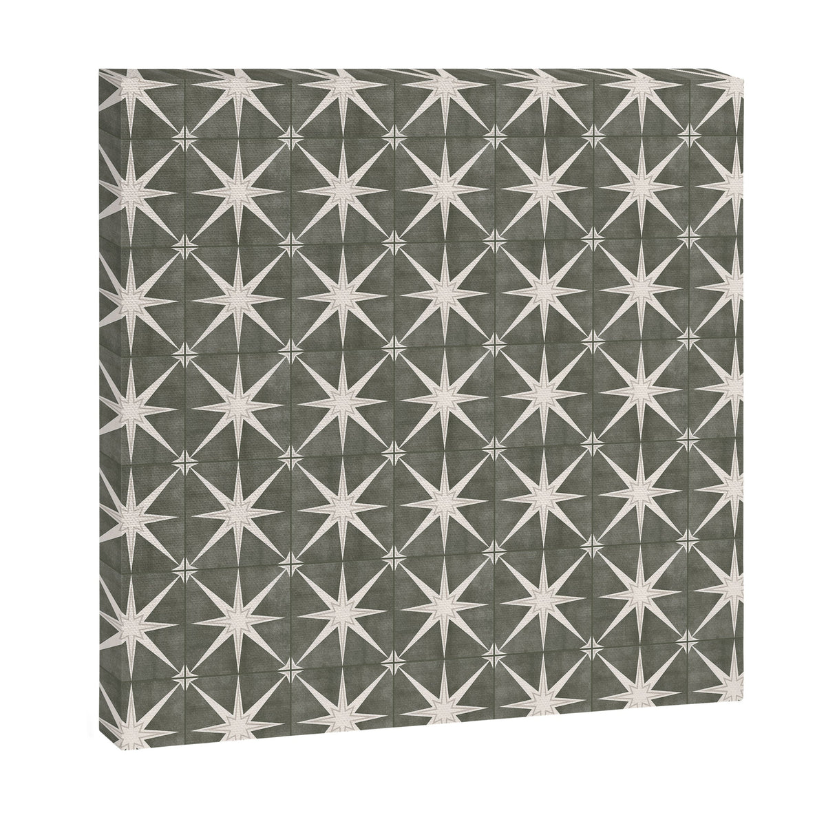 arlo star tile - olive Canvas Print Gallery Image 9