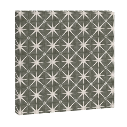 arlo star tile - olive Canvas Print Gallery Image 9