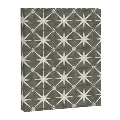 arlo star tile - olive Canvas Print Gallery Image 4