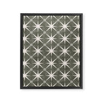 arlo star tile - olive Framed Canvas Print Gallery Image 1