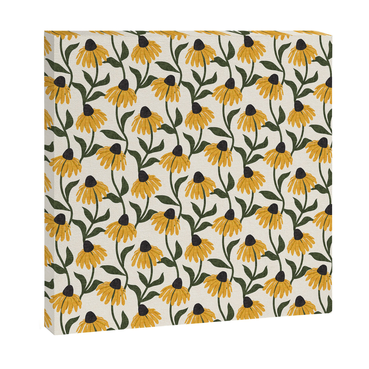 coneflowers - cream Canvas Print Gallery Image 6