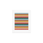 serape southwest stripe - orange & teal Art Print Gallery Image 1