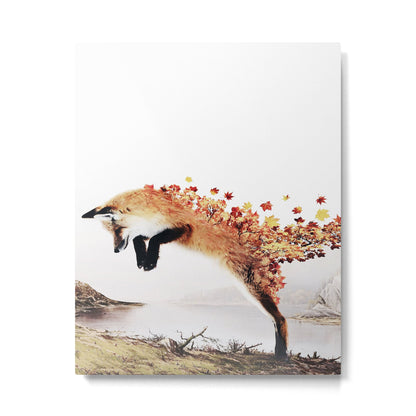 Autumn Fox Metal Print Gallery Image 4