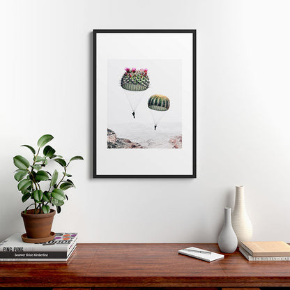 Flying Cacti Framed Art Print Gallery Image 8
