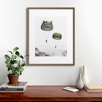 Flying Cacti Framed Art Print Gallery Image 58