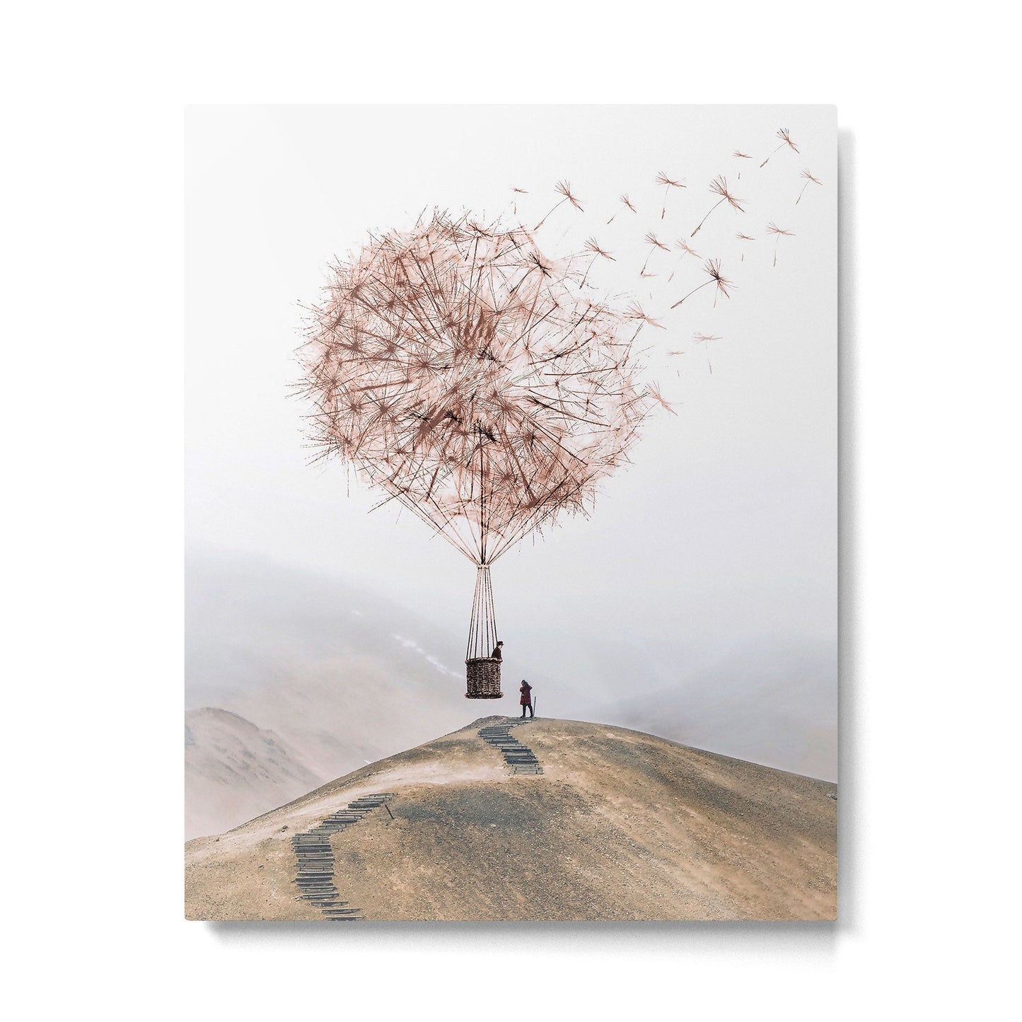 Flying Dandelion Metal Print Gallery Image 3