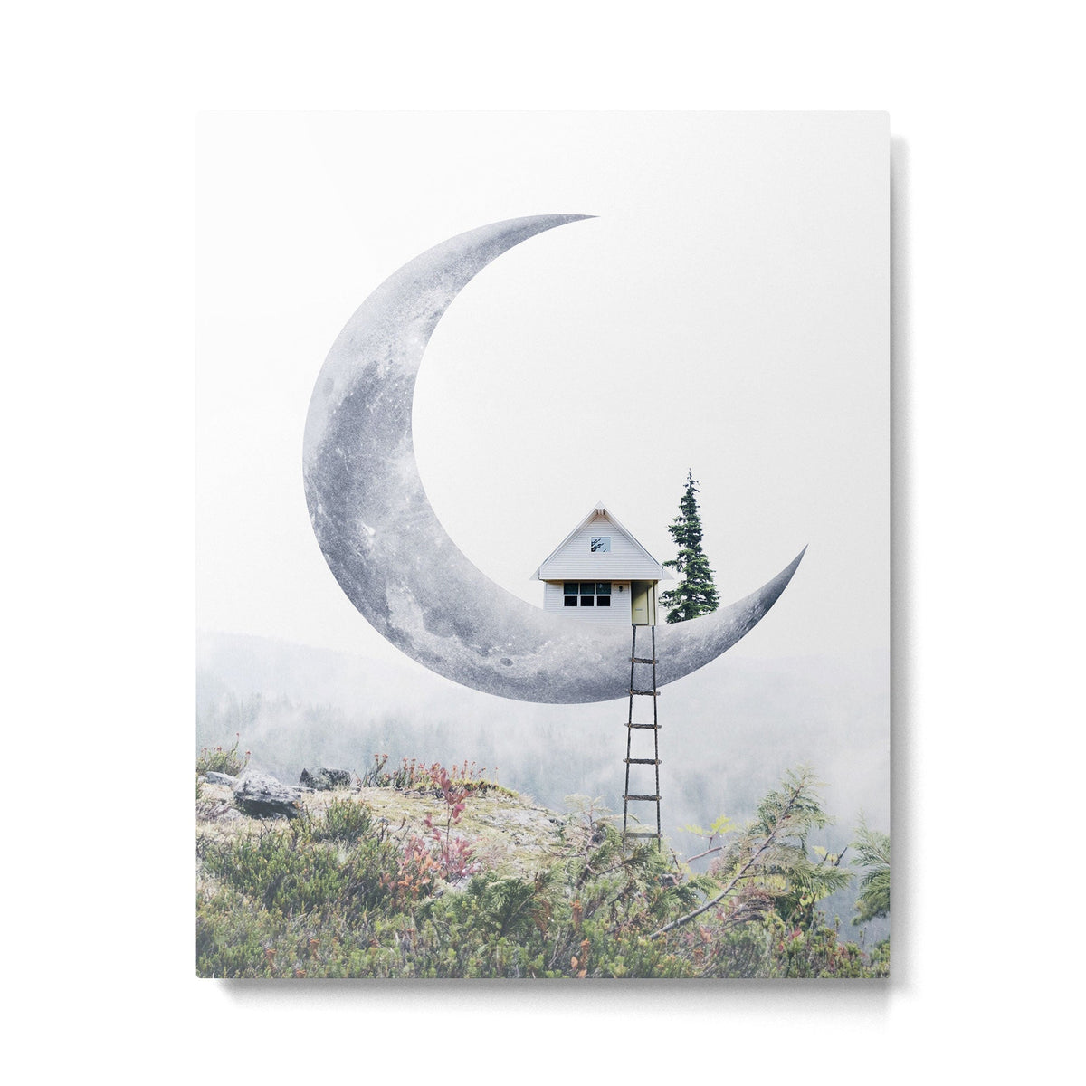 Moon House Metal Print Gallery Image 3