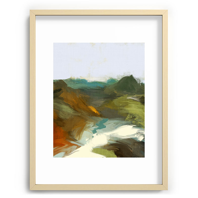 the path abstract landscape art Framed Art Print Gallery Image 100