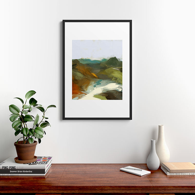 the path abstract landscape art Framed Art Print Gallery Image 8