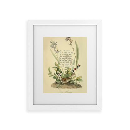 Bird Divinations: Field Bunting (about: almanacofbirds.org) Framed Art Print Gallery Image 54
