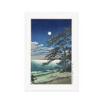 "Spring Moon at Ninomiya Beach" by Hasui Kawase, 1931 Art Print Gallery Image 1