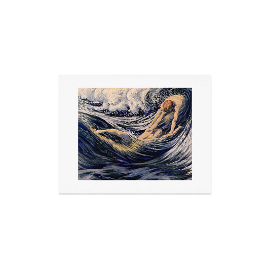 "Two fishes swimming in the sea not more lawless than we" (Margaret C. Cook, Leaves of Grass, 1913) Art Print Gallery Image 2