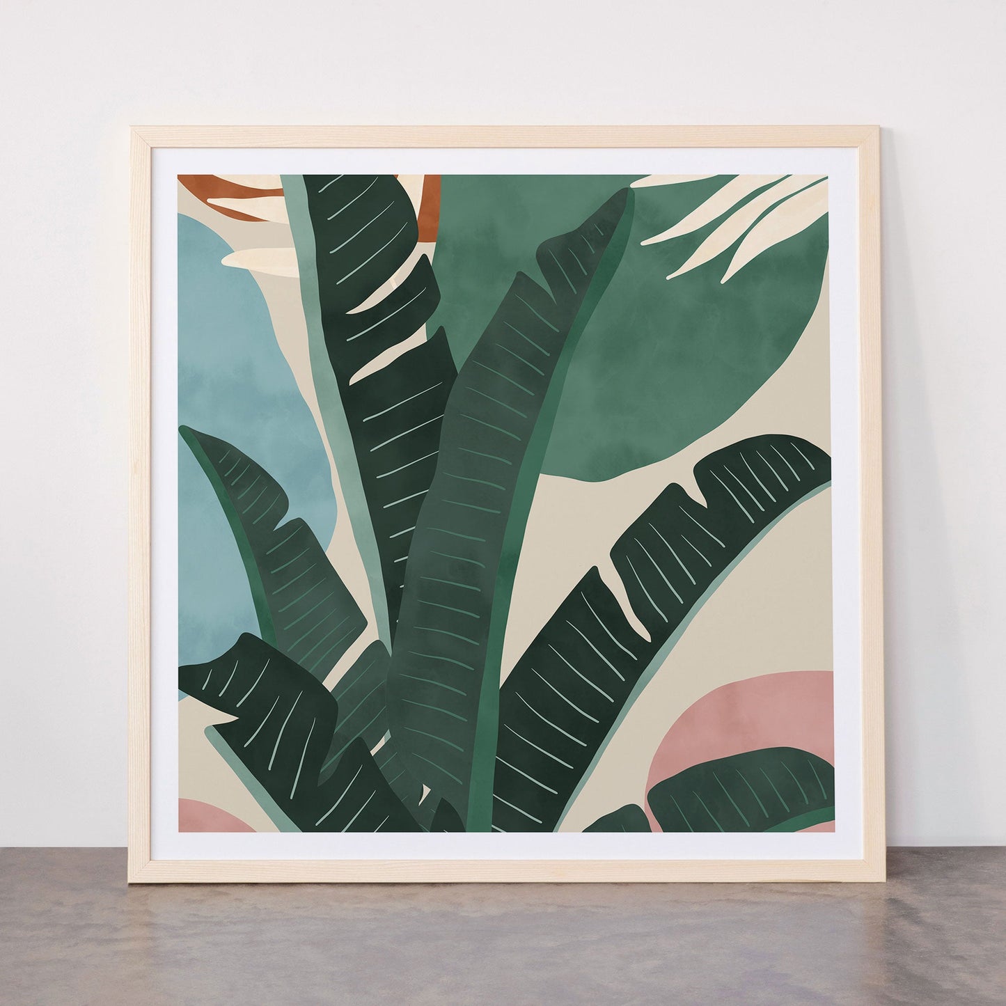 Modern jungle shapes Framed Art Print Gallery Image 77