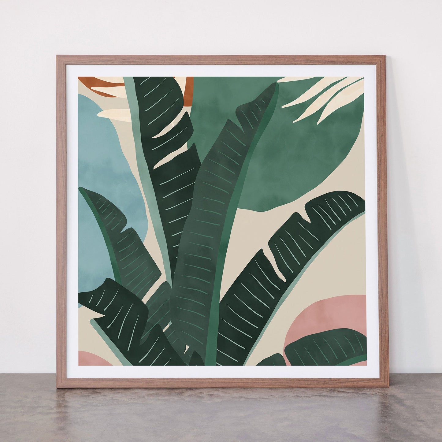 Modern jungle shapes Framed Art Print Gallery Image 66